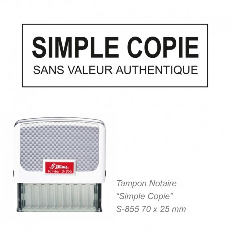 Tampon NOTAIRE SIMPLE COPIE